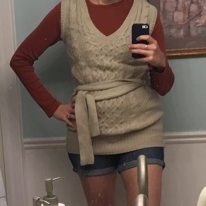 Nordstrom cable knit sweater vest dress